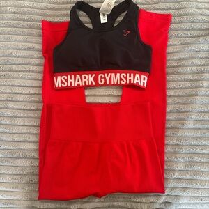 NWOT gymshark (S) sports bra and NWOT halara (med) leggings